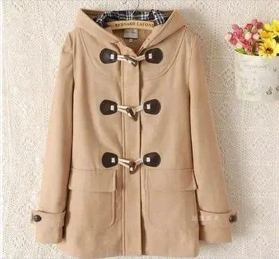 Japanese Girls School Student Uniform JK Horn Buckle Coat