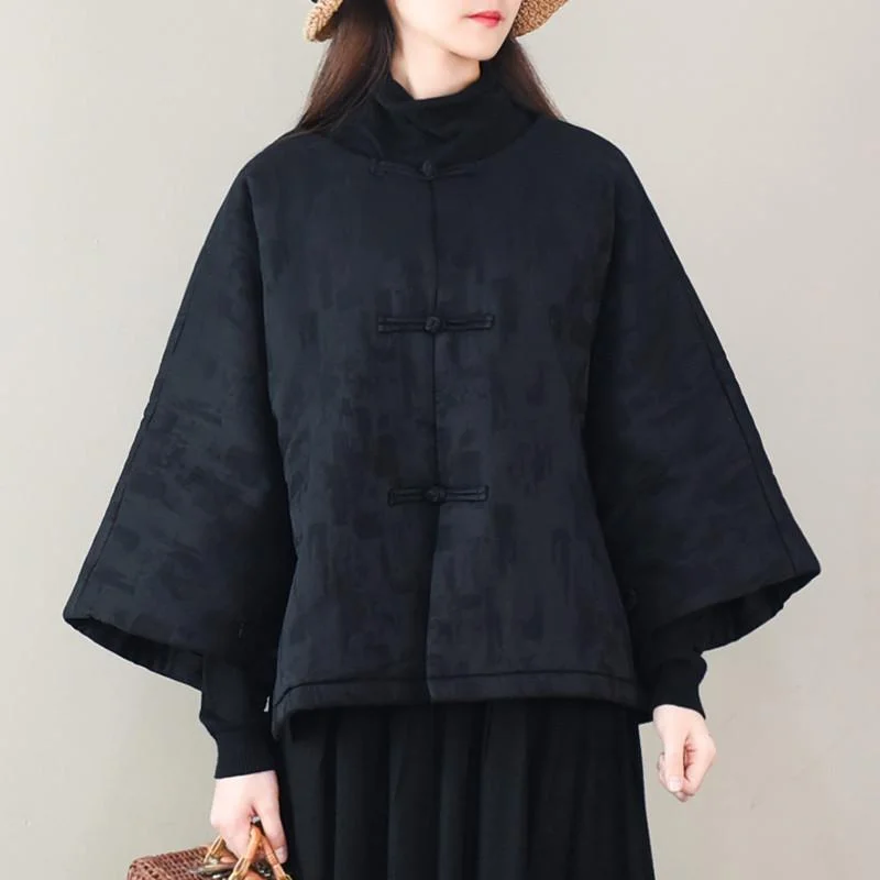 National Style Warm Jacquard Cotton Coat