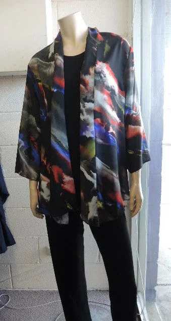 Shelz Polished Chiffon Jacket