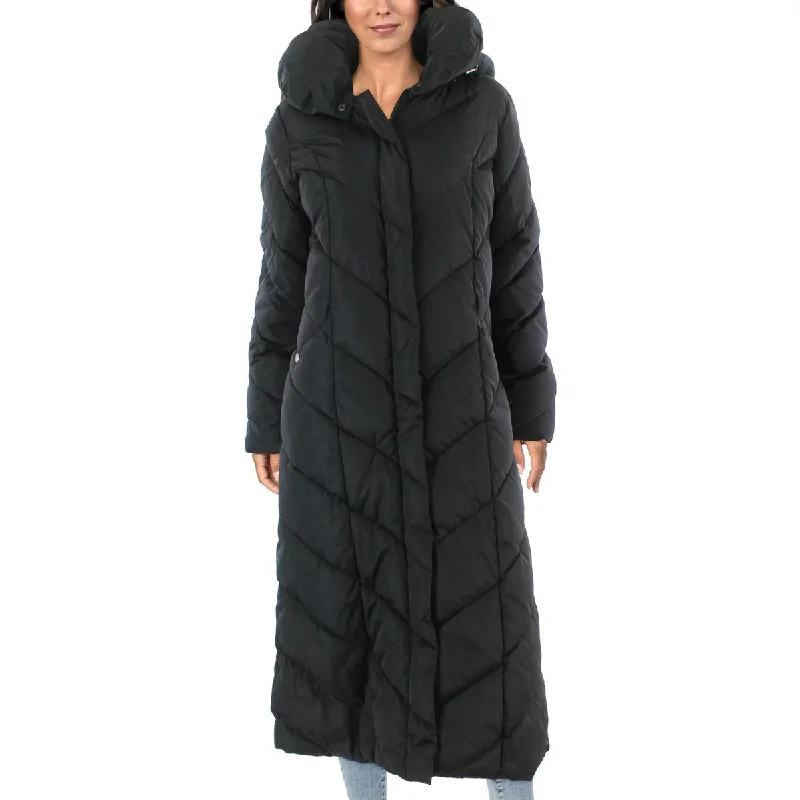 Steve Madden Womens Quilted Maxi Parka Coat