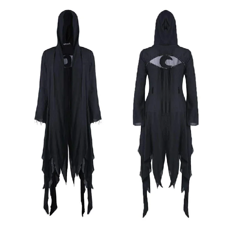 Women's Grungy Goth Hooded Coat