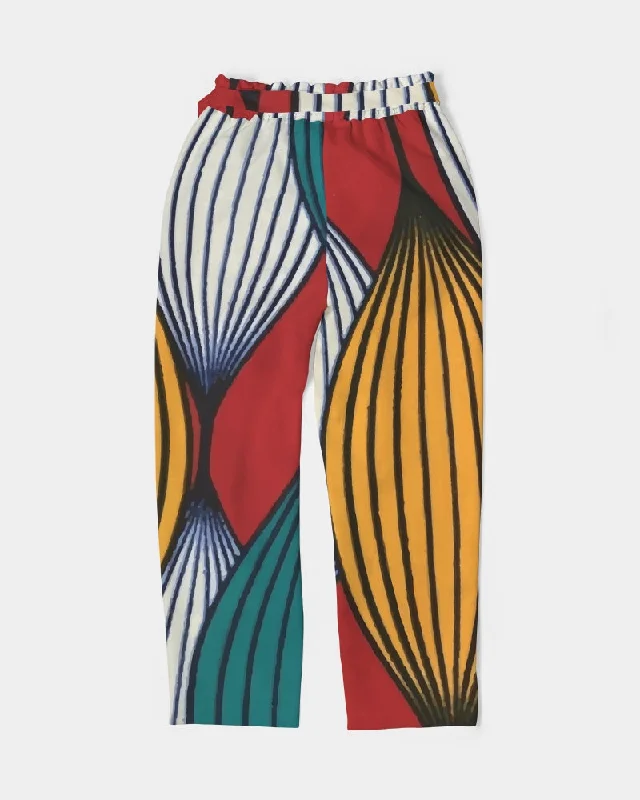 AKH African Art Women's Belted Tapered Pants