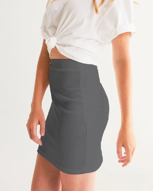 AKH Grey Women's Mini Skirt