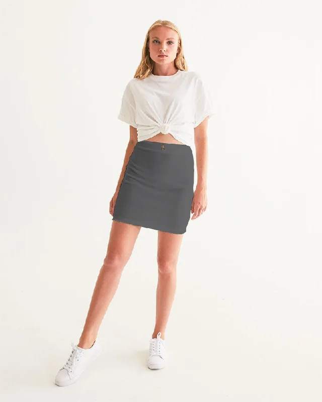 AKH Grey Women's Mini Skirt