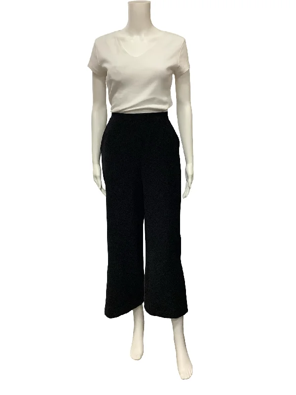 Bailey/44 Pant Black Wide Leg Capri Size: 10