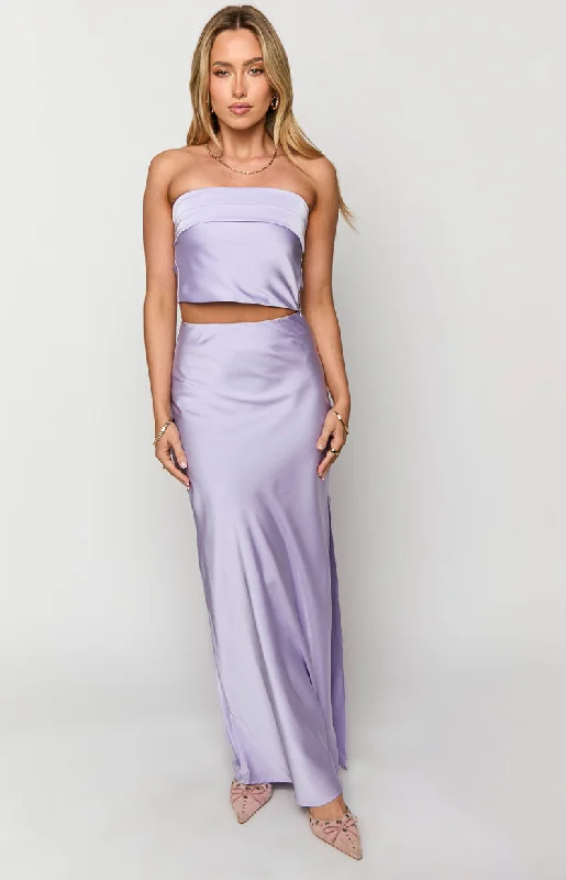 Genevieve Lilac Maxi Skirt