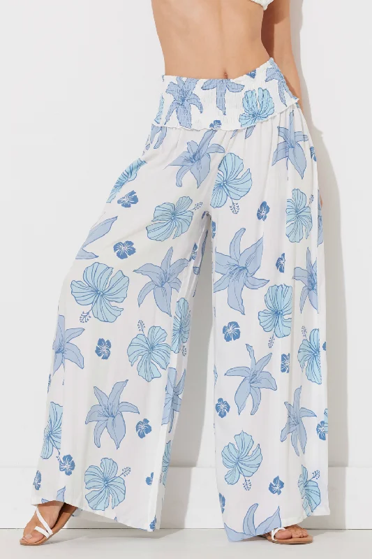 Hibiscus Floral Printed Rayon Pant