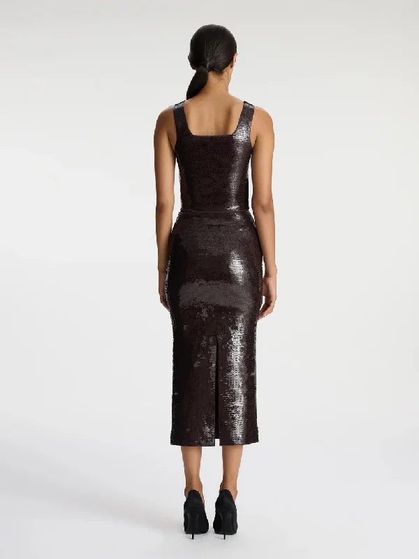 Joan Sequin Knit Skirt