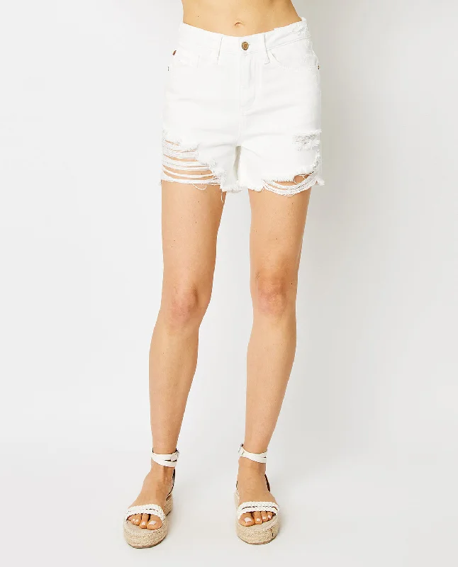 Judy Blue High Waist Rigid Magic Destroy Shorts