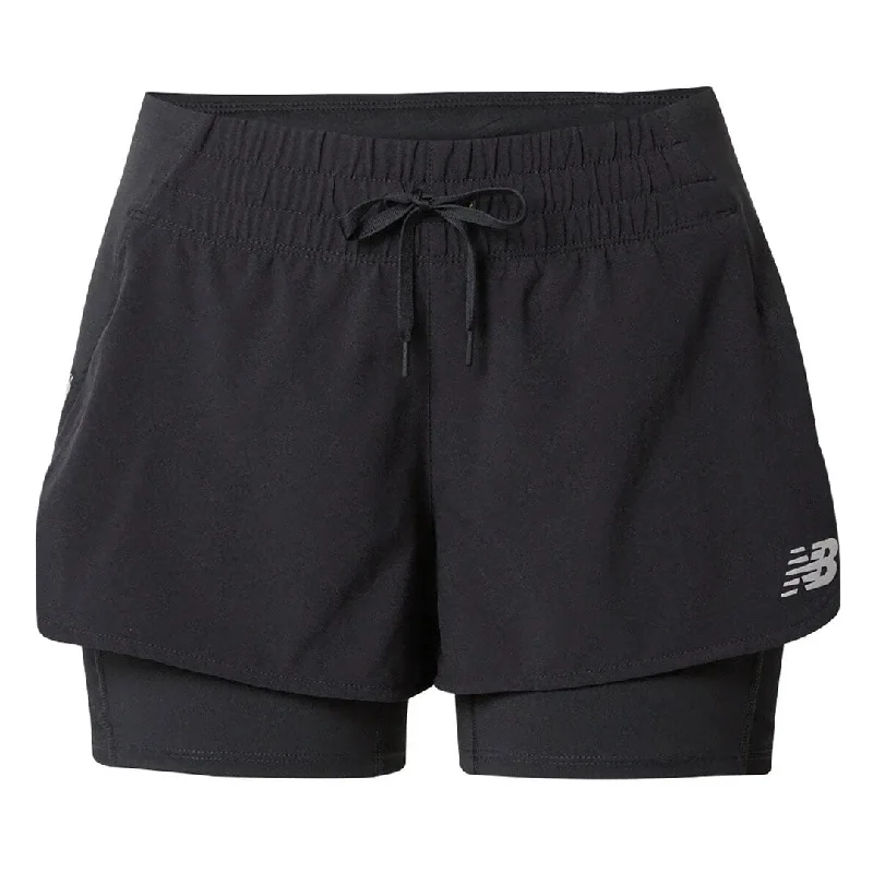 New Balance - Women's Impact Run 2 In 1 Shorts (WS21270 BK)