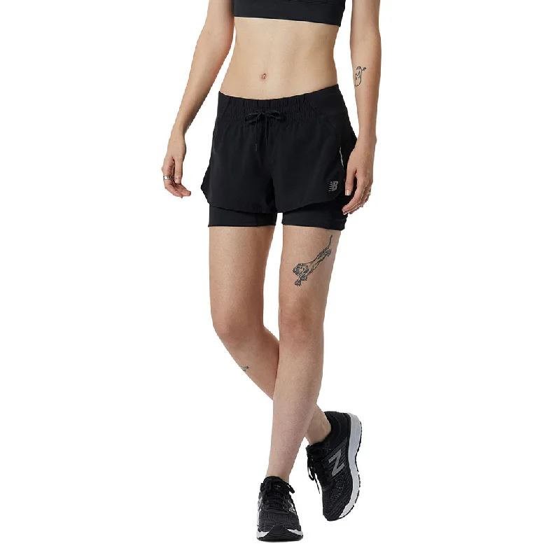 New Balance - Women's Impact Run 2 In 1 Shorts (WS21270 BK)