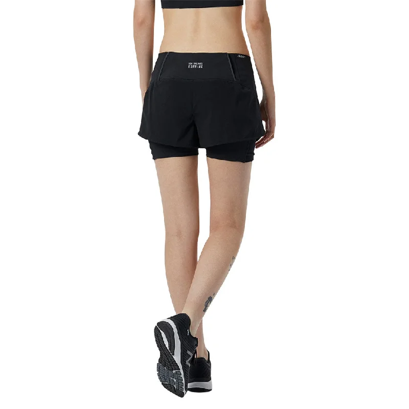 New Balance - Women's Impact Run 2 In 1 Shorts (WS21270 BK)