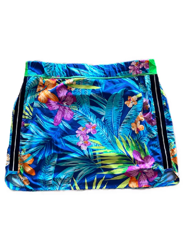 Ralph Lauren RLX Blue Tropical Golf Skort Size XL MSP$138