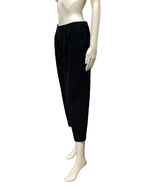 St. John Pant Black Knit Elastic Waist Size: 8