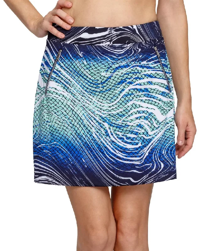 Tail Women's Darby Golf Skort -Admiral Blue Print Size M MSP$93