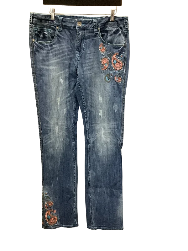 Tuff Co Women's Wild Paisley Jeans Blue Size: 33/37