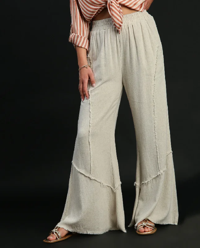 Umgee Wide Leg Linen Pant