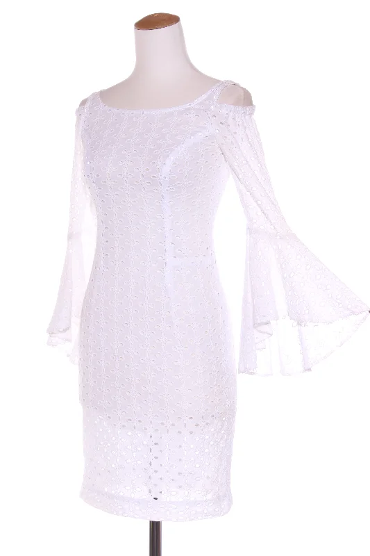 ADRIENNE WINKELMANN - Broidery flare sleeve dress! 8