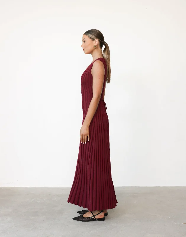 Mariposa Maxi Dress (Cranberry)