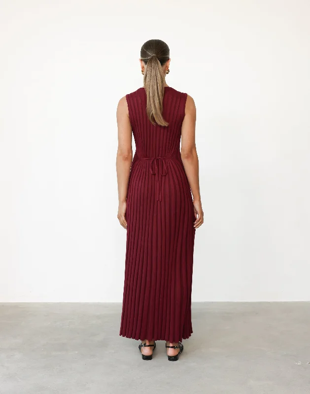 Mariposa Maxi Dress (Cranberry)