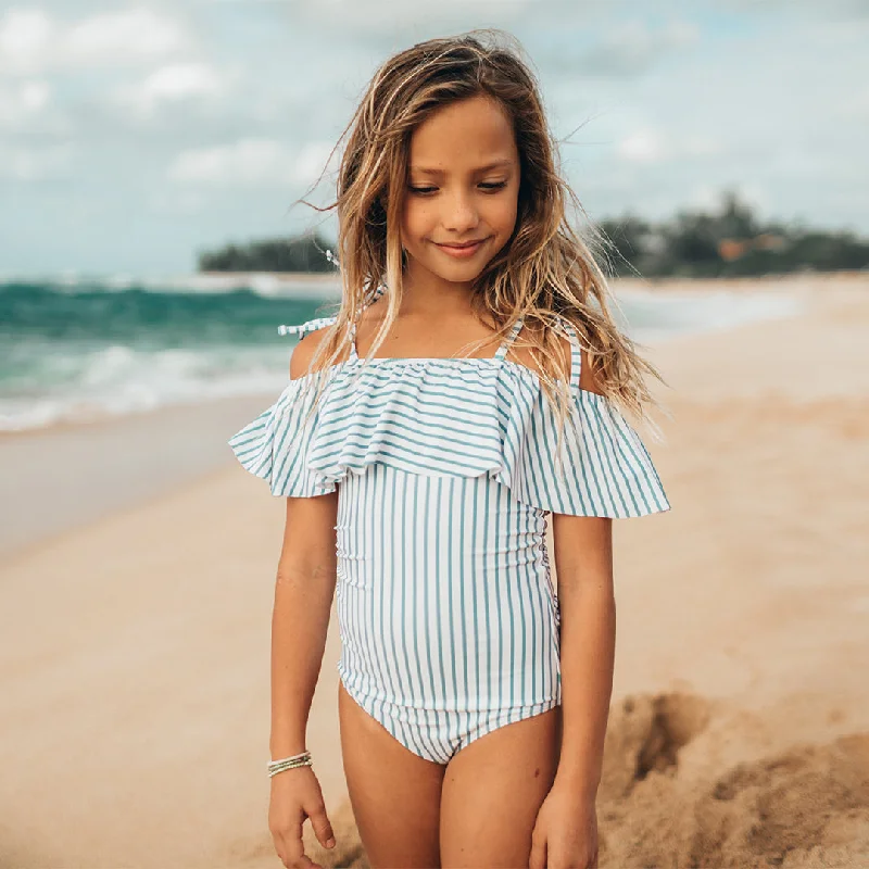 Mini Wave One-Piece, Breezy Stripe