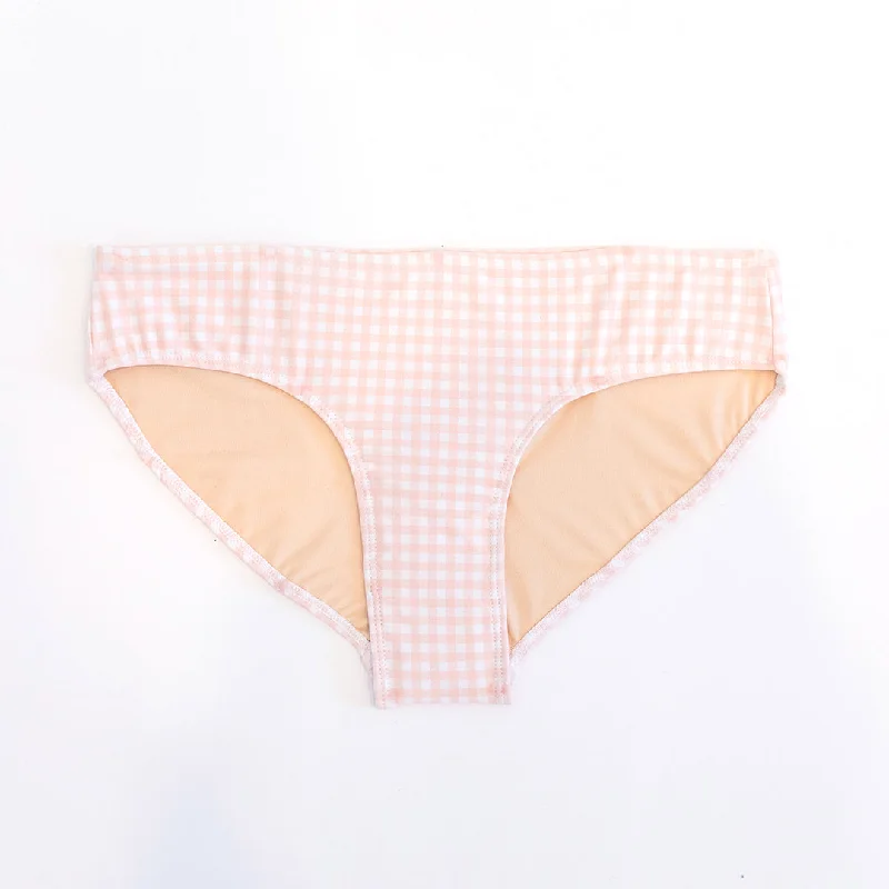 Pink Check Hipster Bottoms