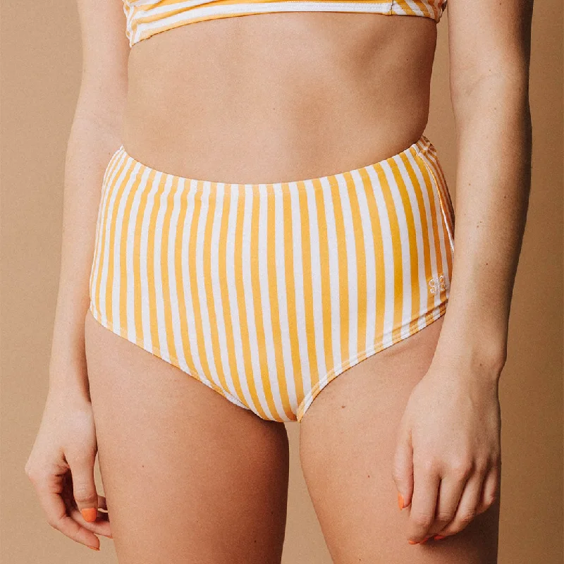 Sunny Stripe High-Waisted Bottoms