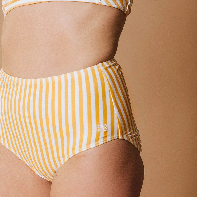 Sunny Stripe High-Waisted Bottoms