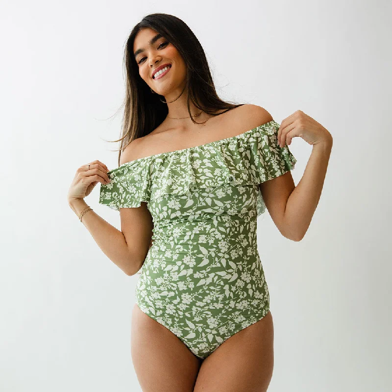 The Wave One-Piece, Sage Ivy