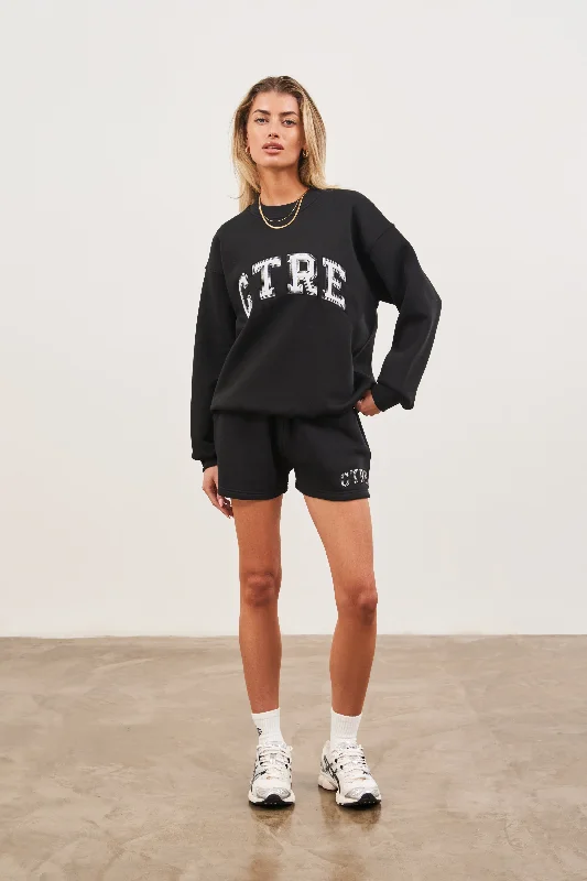 CTRE JERSEY SHORTS - BLACK