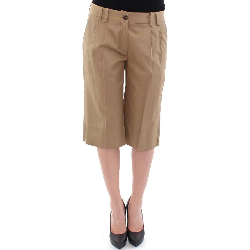 Dolce & Gabbana Elegant Beige Cotton Shorts for Women