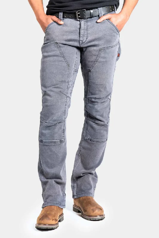 Britt Utility Thermal Pant - Grey Stretch Denim