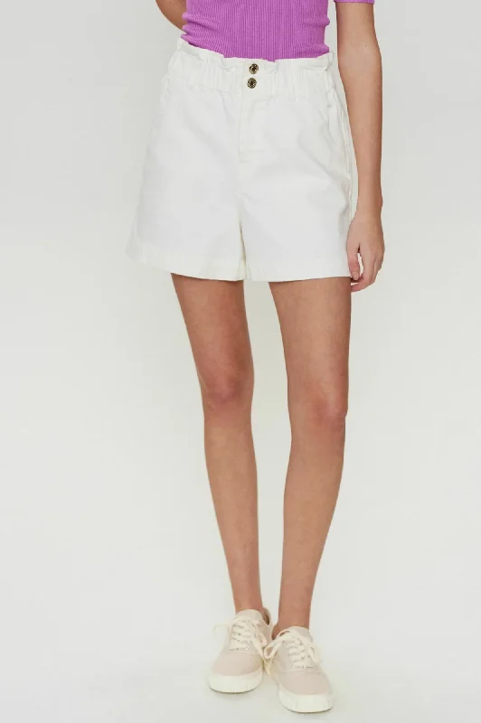 Numph Lulu Bright White Shorts