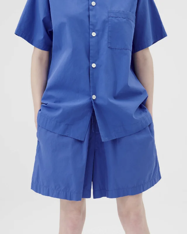 Sleepwear (Poplin) Pyjama Shorts - Royal Blue