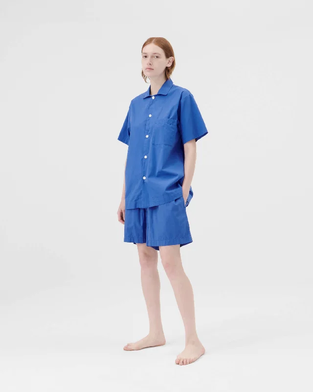 Sleepwear (Poplin) Pyjama Shorts - Royal Blue