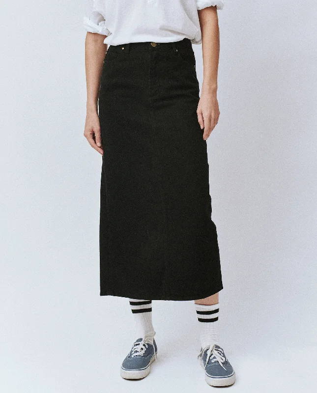 The Column Skirt. -- Black