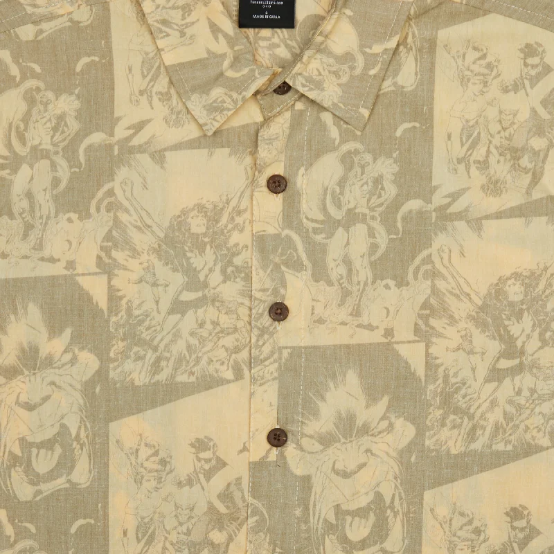 X-Men All Over Film Print Button-Down Shirt