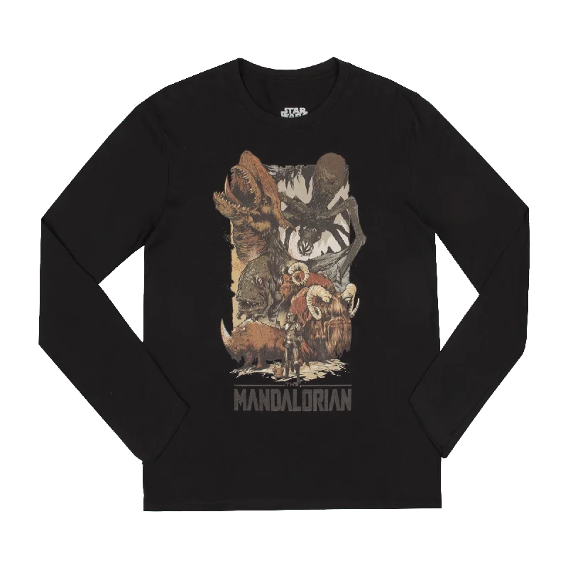 Creatures of The Mandalorian Black Long Sleeve