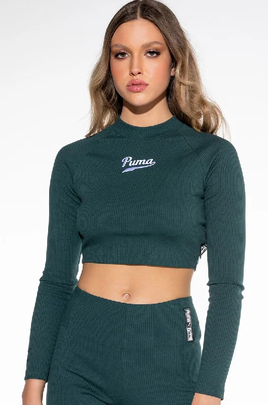 PUMA TEAM RIBBED LS TOP