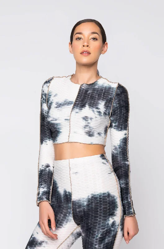 ROMAN TIE DYE LONG SLEEVE TOP