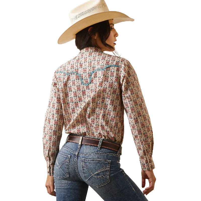 Women's Ariat Cimarron Dobby Snap Front Shirt #10043685