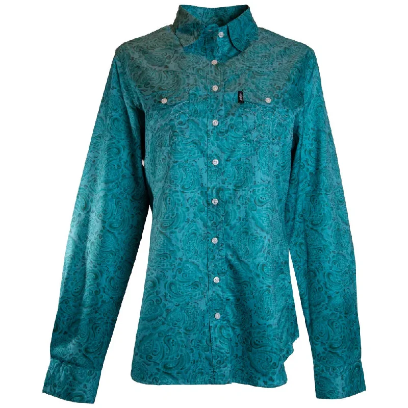 'Hooey' Women's ""Sol Competition"" Western Button Down - Teal