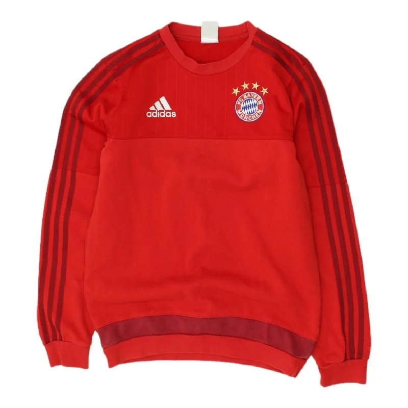 Bayern Munich 2015 Adidas Mens Red Sweatshirt | German Football Sportswear VTG