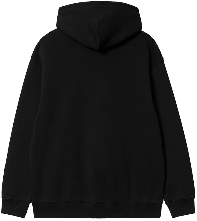 Carhartt WIP Womens Hooded Carhartt Sweatshirt Black White