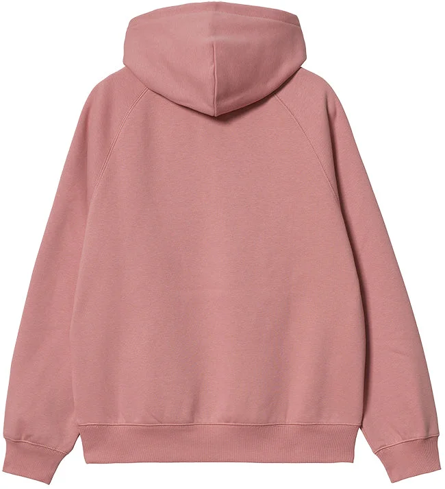 Carhartt WIP Womens Hooded Chase Sweatshirt Rothko Pink Gold