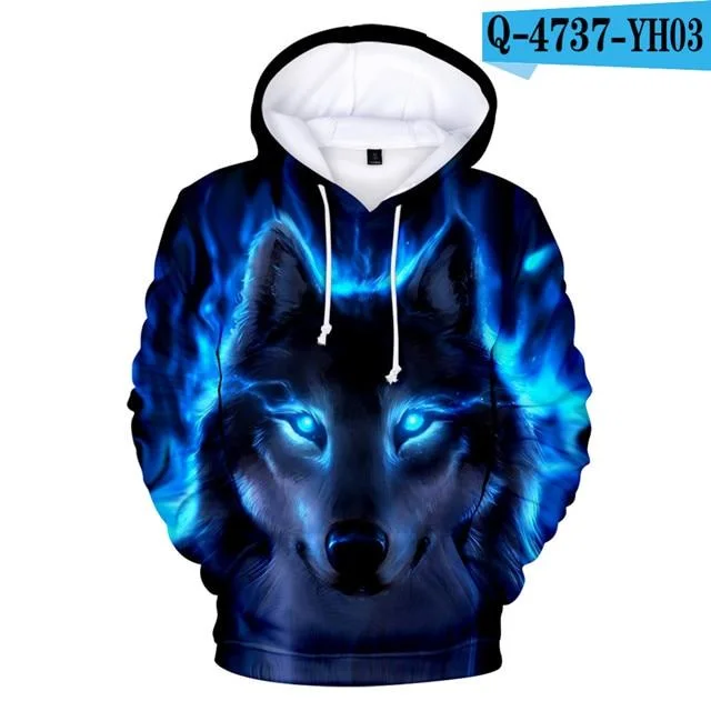 EHUANHOOD Wolf Hoodie