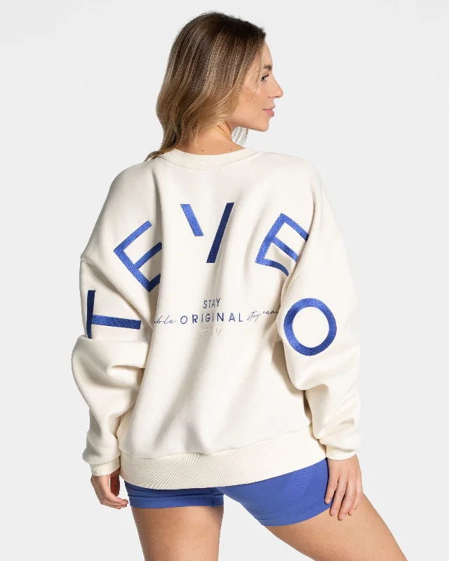 Signature Oversized Sweater ""Off White""