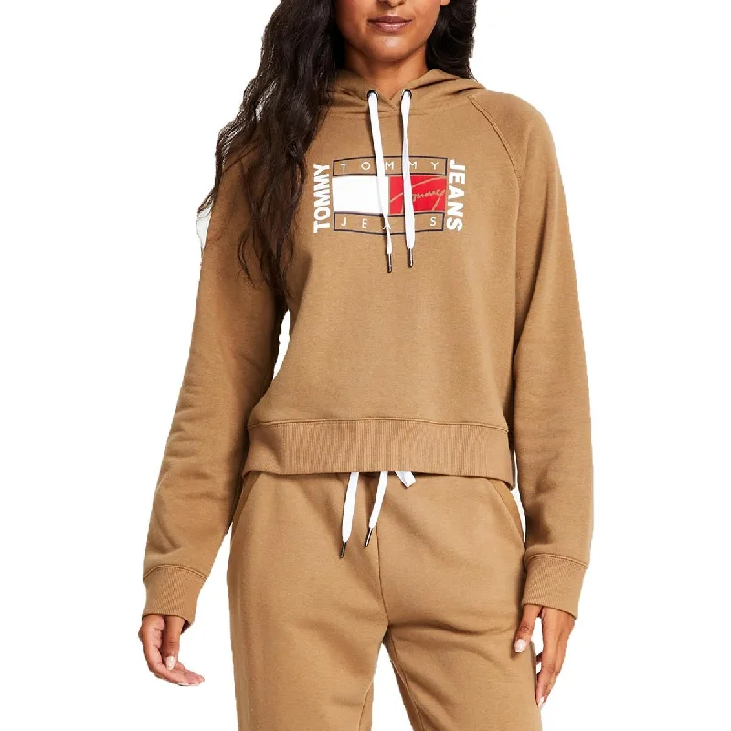 Tommy Hilfiger Womens Fleece Logo Hoodie