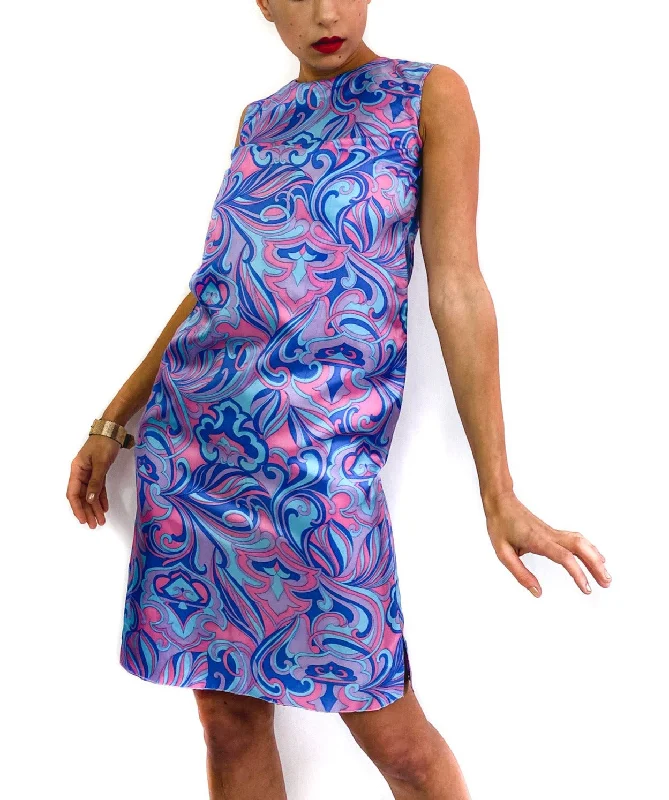 70s vintage party dress Cowl Neckline Elegant