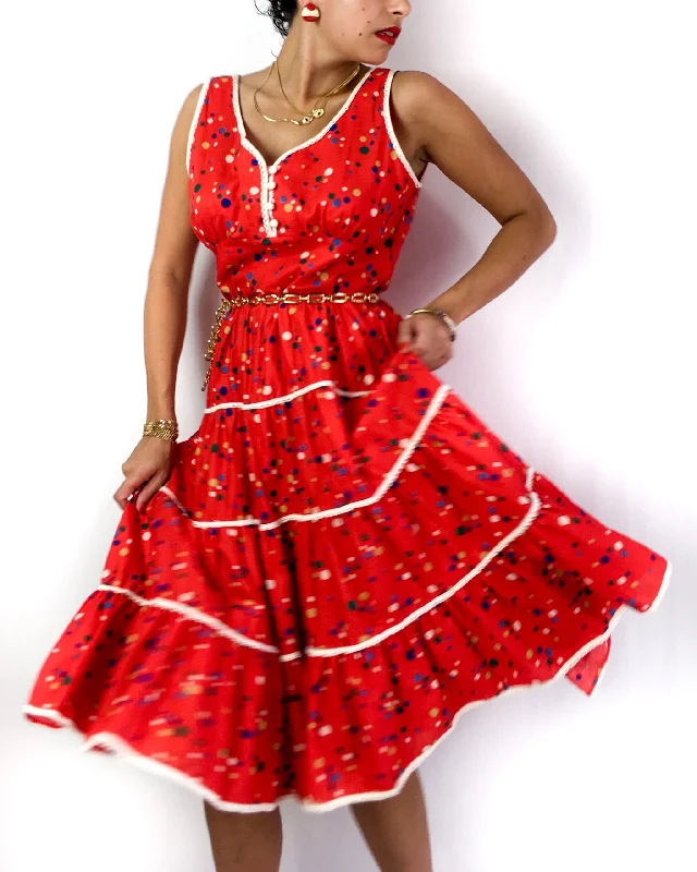 90s vintage party dress, carnival vibes Tunics Winter warm